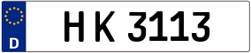 Trailer License Plate